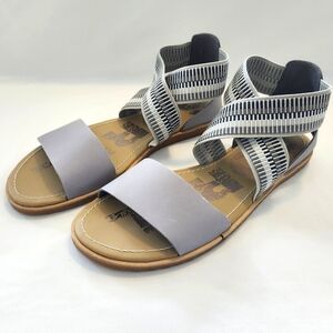 Sorel women's Ella Sandals shoes Dove gray sz 9